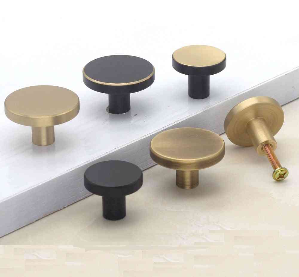 Premintehdw Solid Brass Furniture Knobs - Cabinet Drawer, Cupboard
