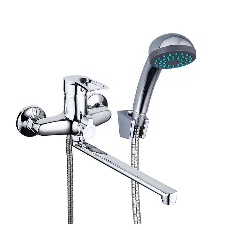 Outlet Pipe Bath Shower Faucet - Brass Body Surface Spray Painting Head Bathroom Tap