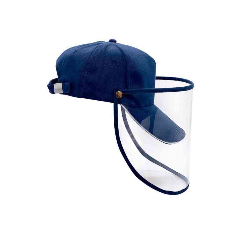 Baseball Hat With Transparent Shield Cap