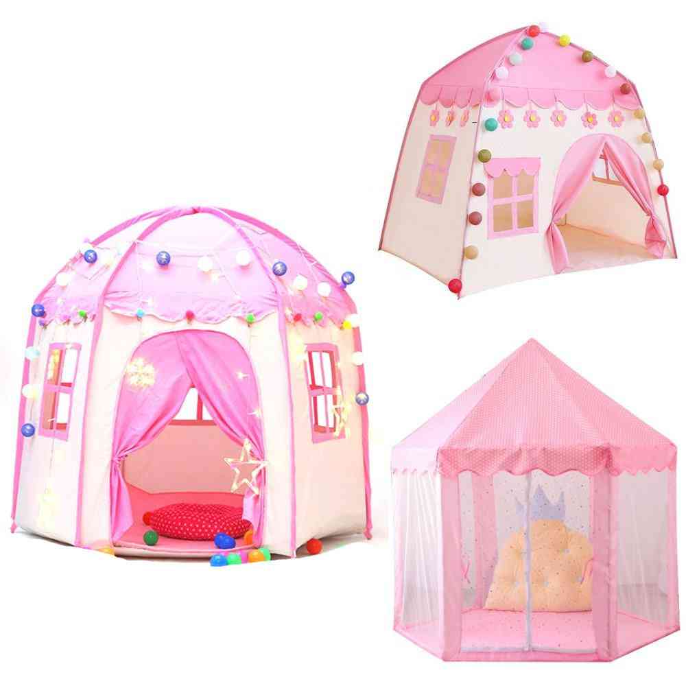 Children Princess Castle Tents - Portable / Indoor And Outdoor Garden