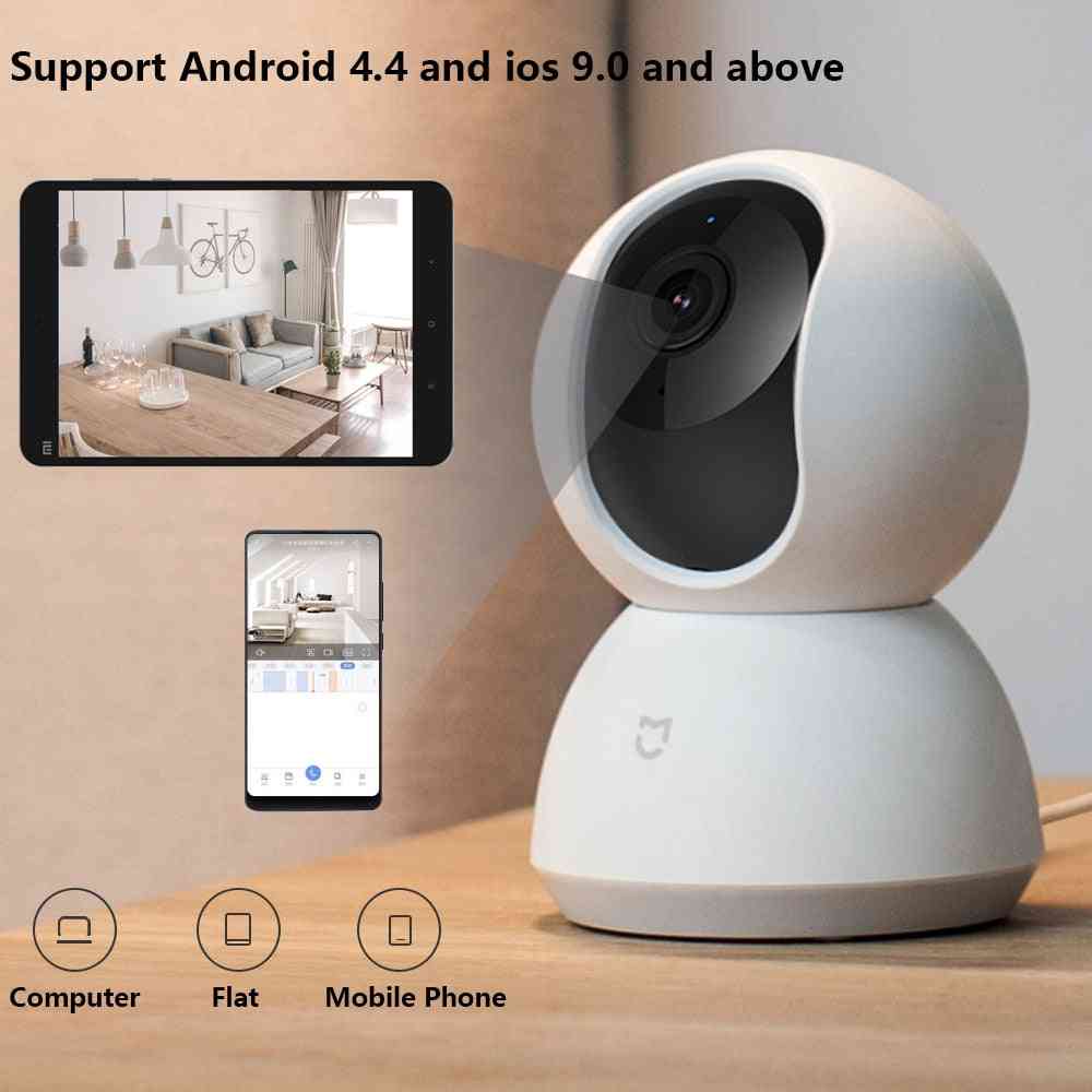 Smartkamera ptz versjon 1080p og nattesyn webkamera med 360 vinkel - hvit EU plug-350364
