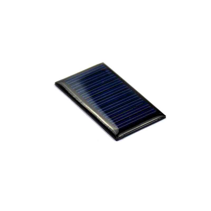 Células de mini paneles solares de silicio policristalino epoxi de 5v 30ma, cargador de energía de panel fotovoltaico para bricolaje solar casero -