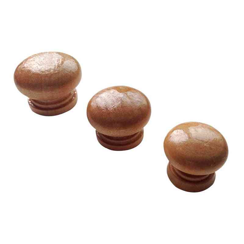 Handles Natural Wooden Cabinet Drawer, And  Wardrobe Knobs For Door
