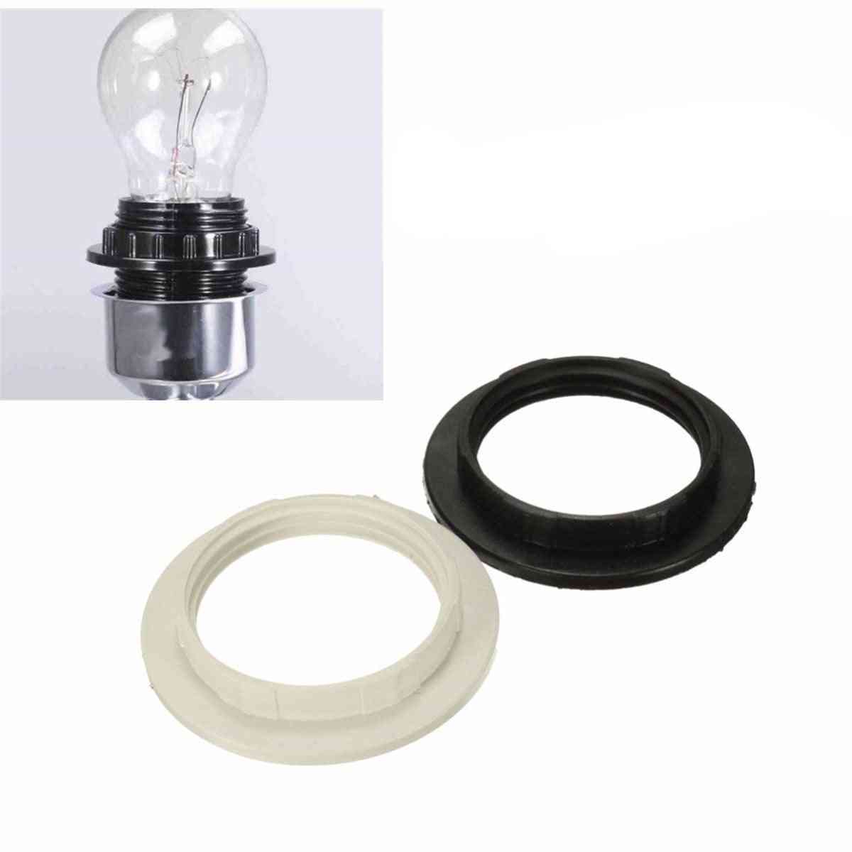 40mm / 57mm e27 lampeskærmadapter lys nuancer, krave ringadapter til pæreholder lampeskærm tilbehør - sort
