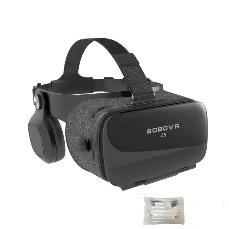Bobo vr z5 gafas de realidad virtual casco con auriculares 3d, casco de gafas para teléfono inteligente viar binoculares videojuego - sin caja ni control remoto