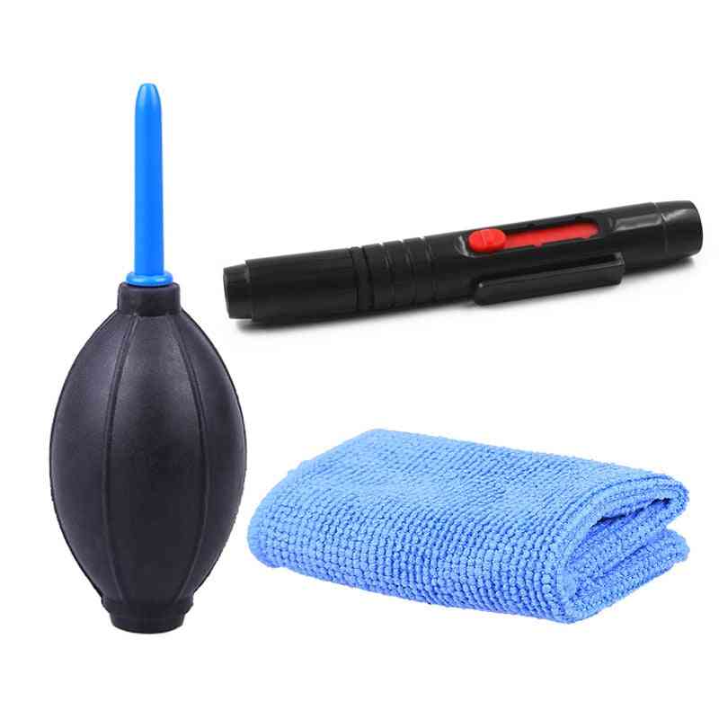 3in1 Lens Dust Cleaner Pen, Blower And Microfiber Cloth