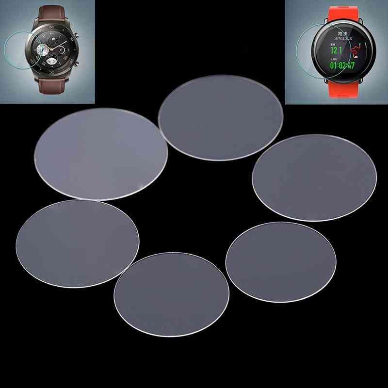 2pack Diameter 34-43mm Universal Round Tempered Glass-protective Film Screen For Watches
