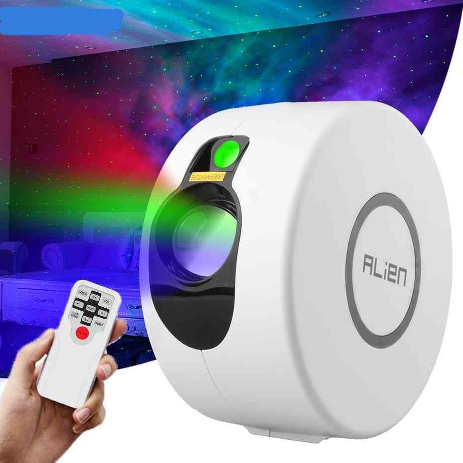 Remote Star Galaxy Laser Projector - Starry Sky Stage Lighting Effect For Bedrooms, Party Night, Holiday Lights