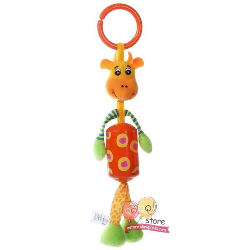 Baby rammelaar speelgoed, pluche wandelwagen hangende bel ring mobiele telefoons baby zacht wieg educatief speelgoed voor kinderen cadeau - konijn