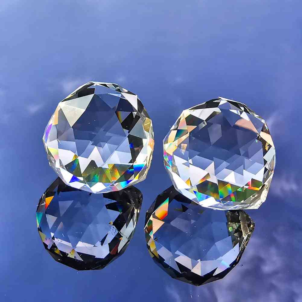 40mm krystallkule - klare krystallprismer suncatcher lysekrone anheng tilbehør - DIY perle gardin hengende ornament -