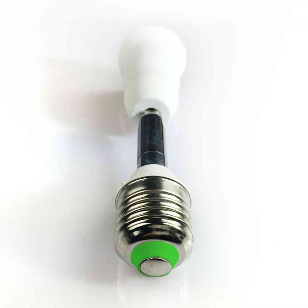 Nieuwe flexibele e27 naar e27 led lampvoet lamp socket pc + aluminium wit met 10 cm verlenging licht houder converters -