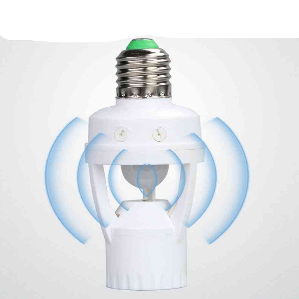 Ac100-240v Socket E27 Converter With Pir Motion Sensor Ampoule Led E27 Lamp