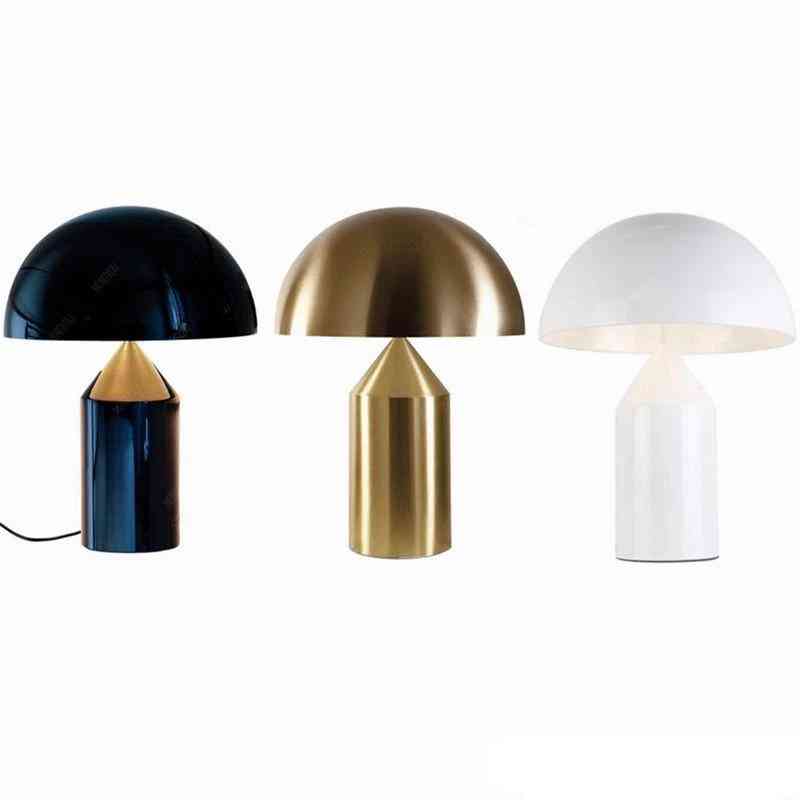 Nordische Persönlichkeit kreative Pilz Tischlampen Licht für Schlafzimmer Arbeitszimmer Tischleuchte - Gold-klein