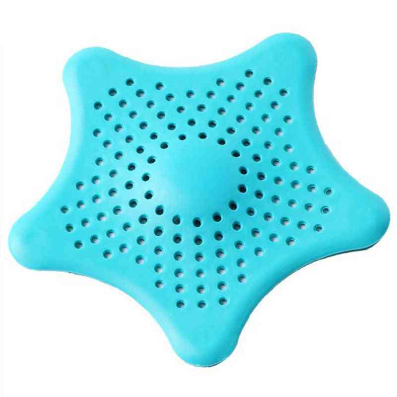 Silikonski odtočni filtri v obliki zvezde za kuhinjo, stranišča, umivalnik, kopalnice