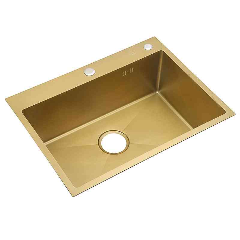 Stainless Steel Undermount Without Faucet Sink Bowl For Kitchen
