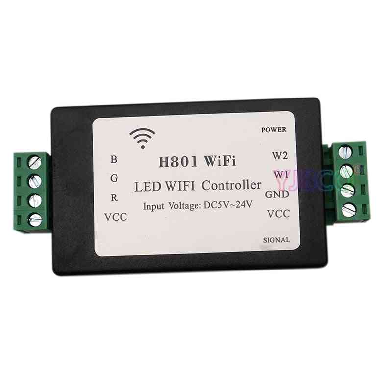 H801 rgbw wifi led controller voor rgbw led strip licht tape dc5-24v input; 4ch * 4a output