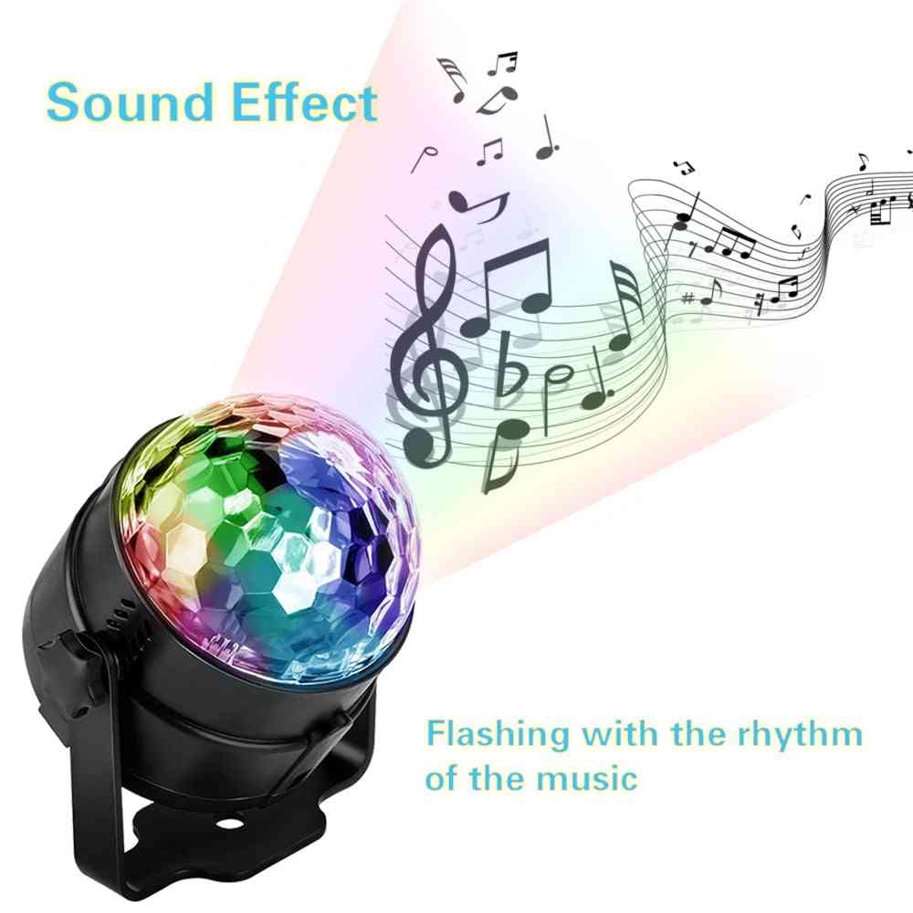 Led disco fény, zenei hanggal aktivált mini forgó lézer projektor