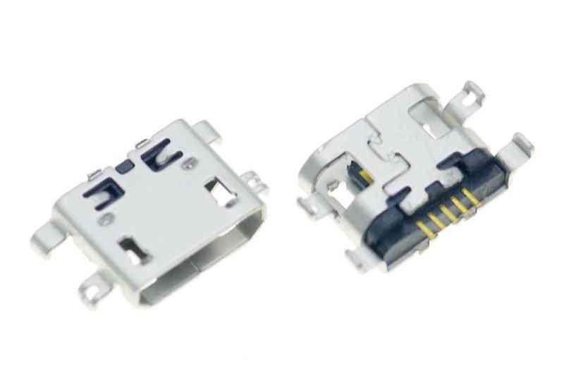10pcs Micro Usb 5pin B Type Female Connector For Mobile Phone