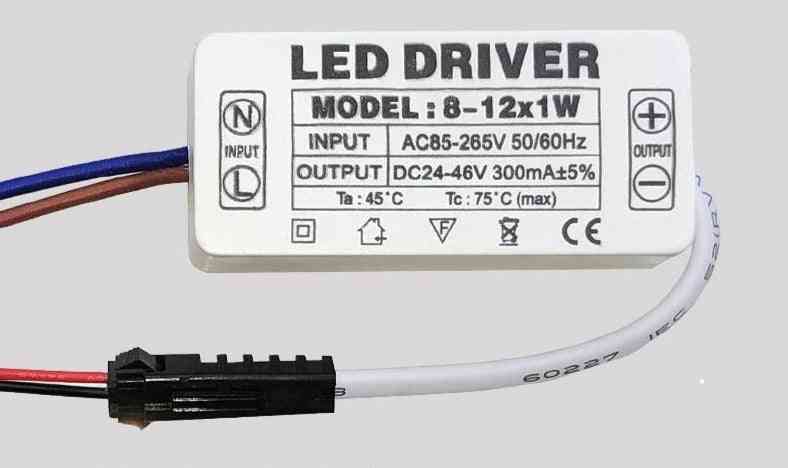 Vysoce kvalitní napájecí zdroj 1w / 7w / 15w / 18w / 24w / 36w, přepínač transformátoru LED adaptéru ovladače pro led světla