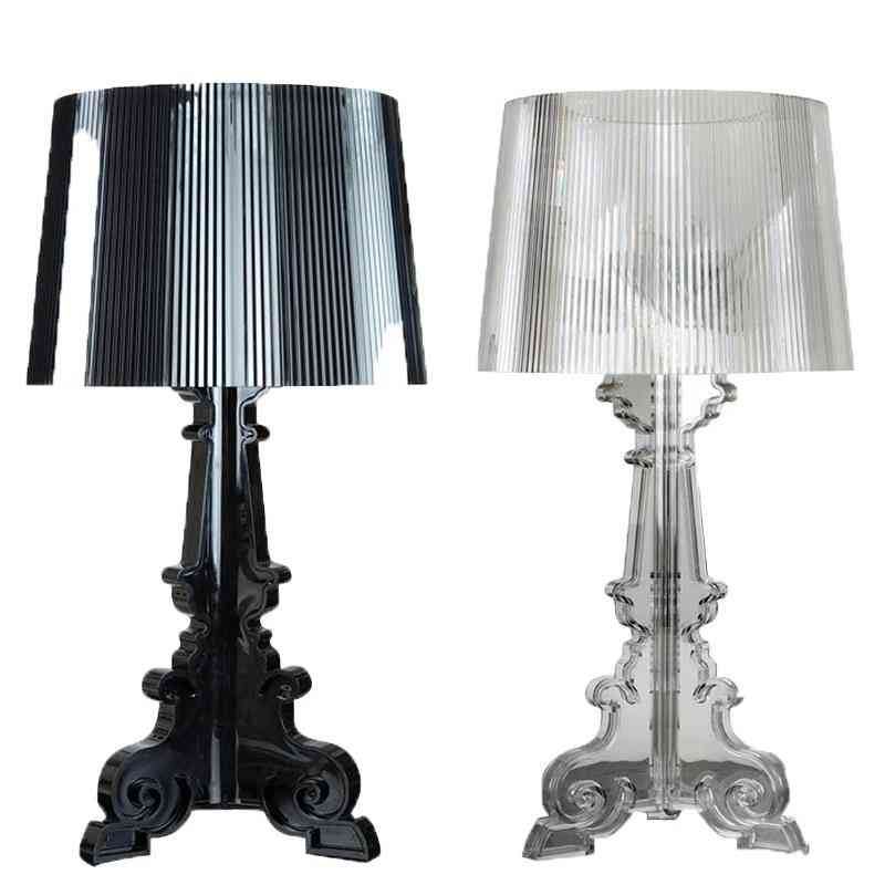 Akrylowa lampa stołowa e27, nowoczesna kryształowa nocna akrylowa lampa biurkowa do sypialni, salonu, lampka nocna