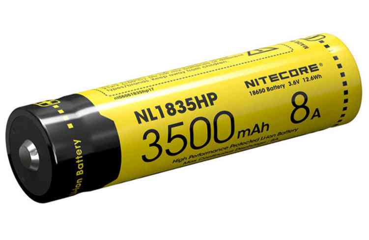 Nl1835hp înaltă performanță 18650 3500mah 3.6v 12.6wh 8a baterie Li-ion protejată