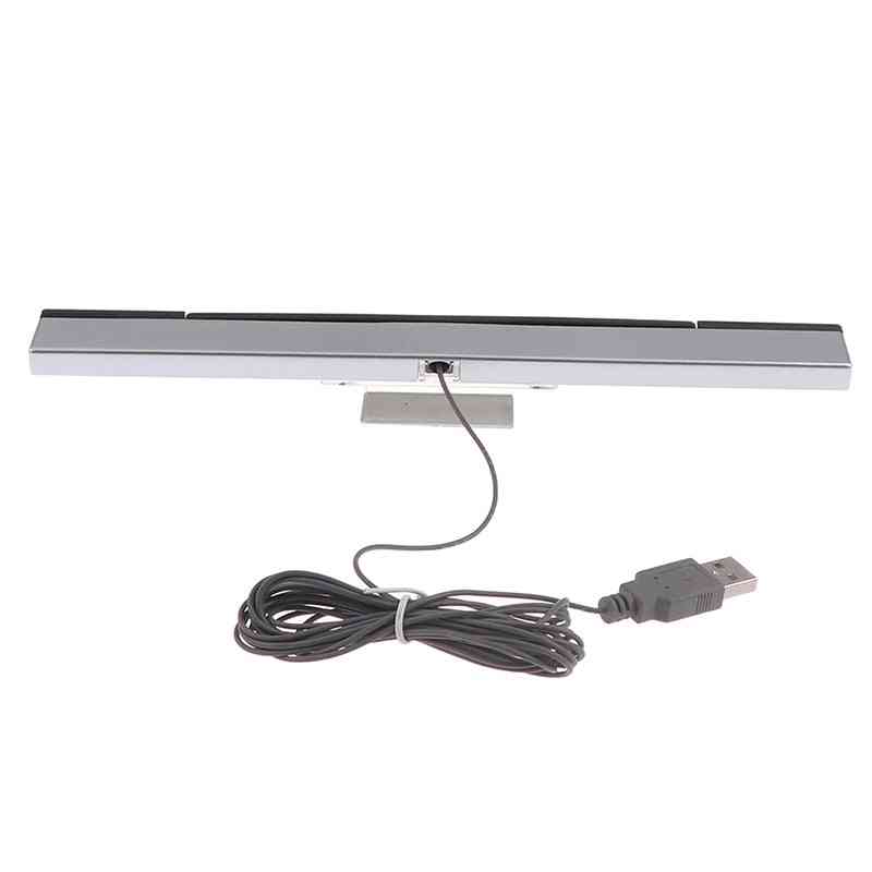 Wii sensor bar kablet mottaker ir signal ray usb plug erstatning for nitendo fjernkontroll