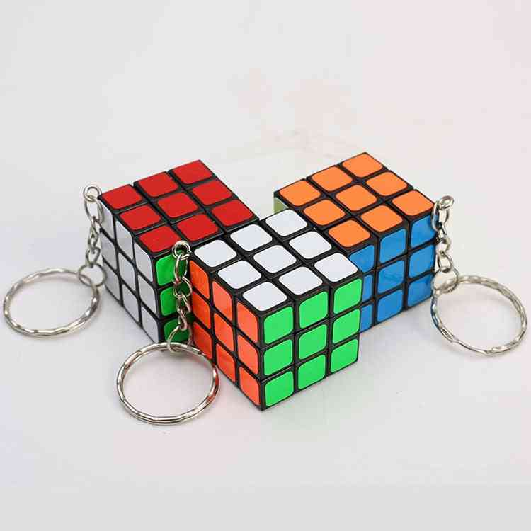 Magic Cubes Key Chain Pendant Twist Puzzle For