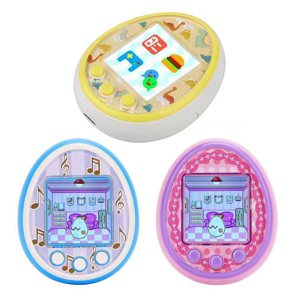 Tamagotchis hauska lasten elektroniset lemmikkieläinten lelut, nostalginen lemmikki yhdessä virtuaalisessa kyberinteraktiivisessa lelussa, digitaalinen HD-värinäyttö e-lemmikki