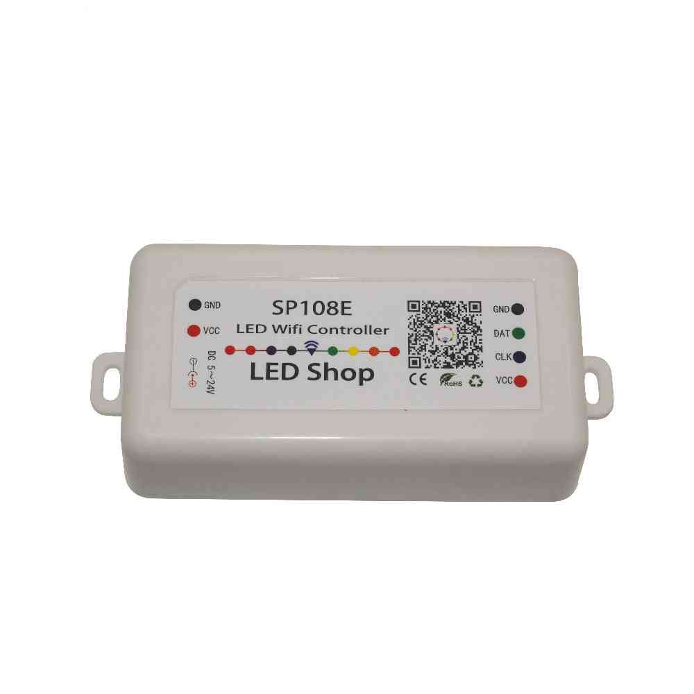 Dc5-24v sp110e / sp105e ledd Bluetooth-styrenhet sp107e musik wifi-kontroller för ws2811 / ws2812 pixlar led strip light-tape