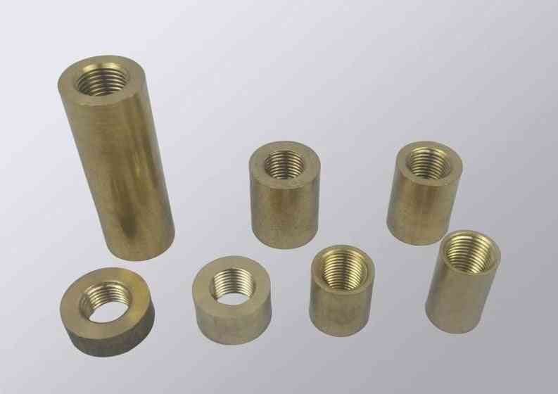 4 pièces / lot M10 filetage femelle tube creux cylindre en laiton coupleur fileté convoyeur en laiton lampe raccords-éclairage-accessoires