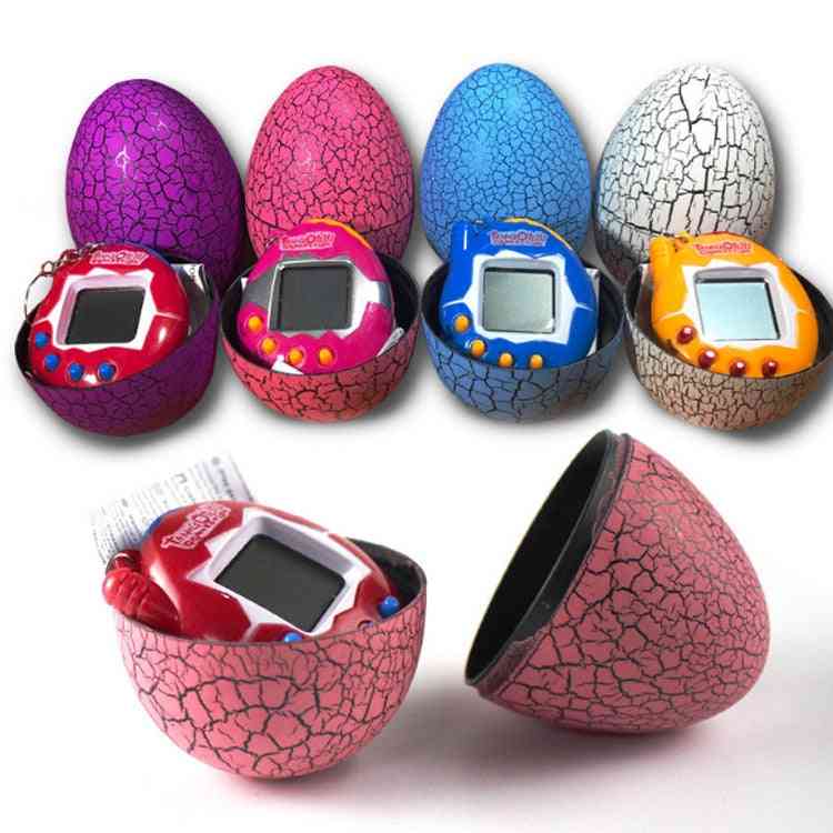 многоцветно яйце от динозавър виртуална кибер цифрова играчка за домашни любимци, тамагочи електронно коледно подаръкче за електронни любимци (произволен цвят)