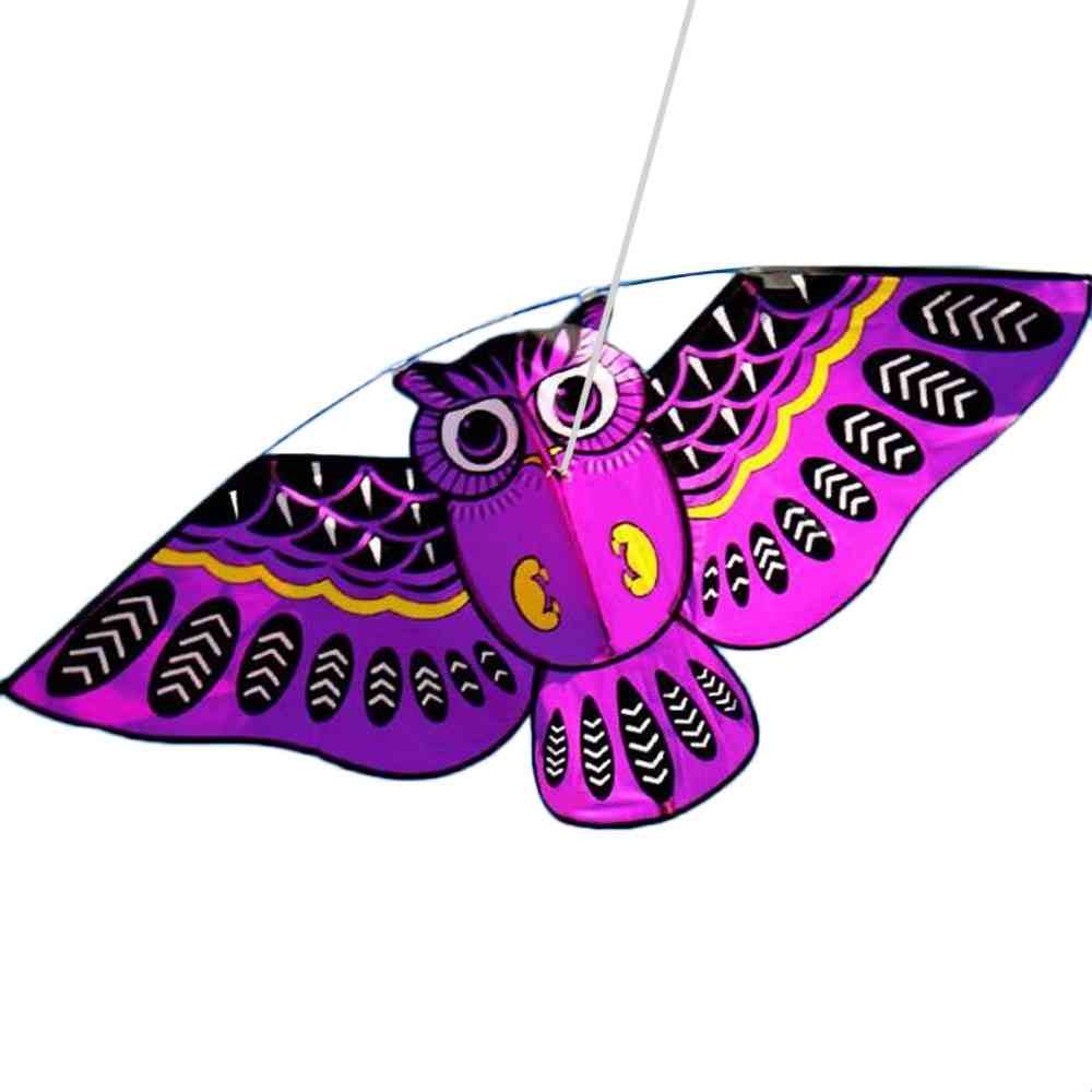 3d Owl Pattern-flying Kite With 98ft Lines