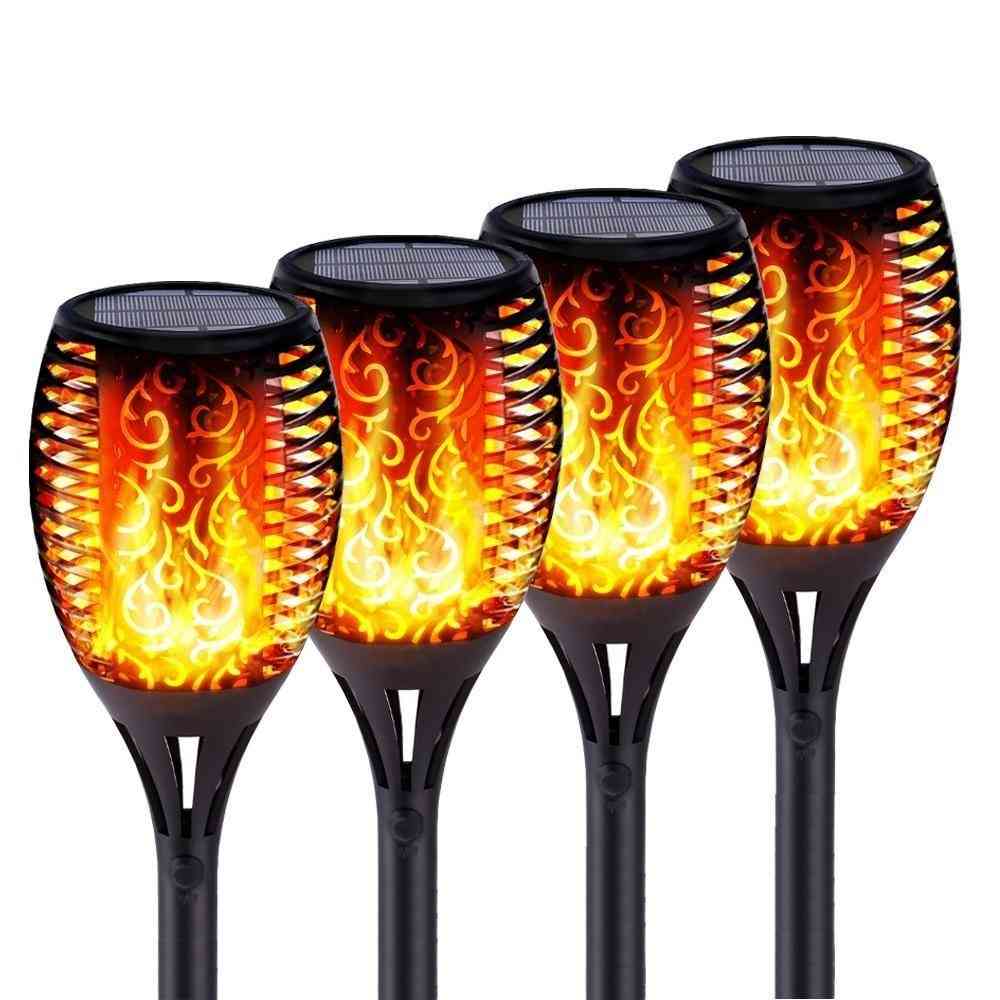 Led Solar Flame Lights Outdoor, Ip65 Waterproof Led Solar, Garden Light, Torches Lamp