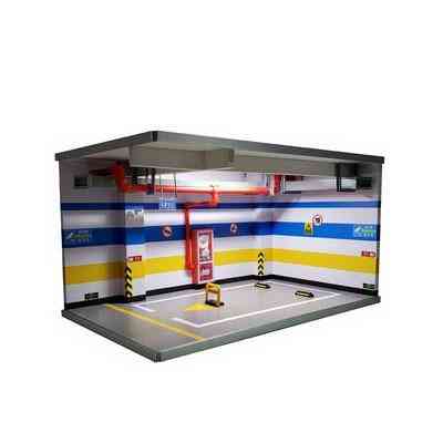 Simulação de carro modelo de liga 1:18, espaço de estacionamento em garagem subterrânea - brinquedos para crianças