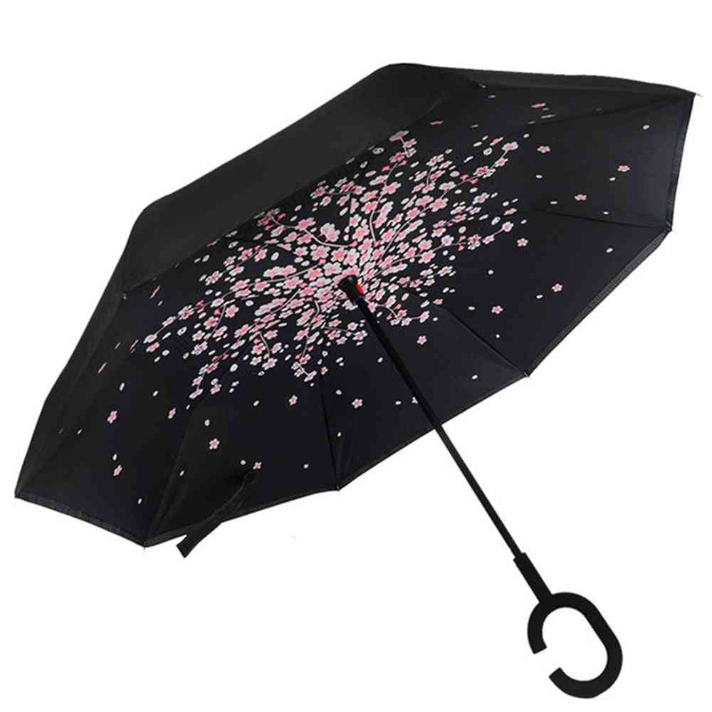 Fancytime Reverse Folding Double Layers Rain Umbrella