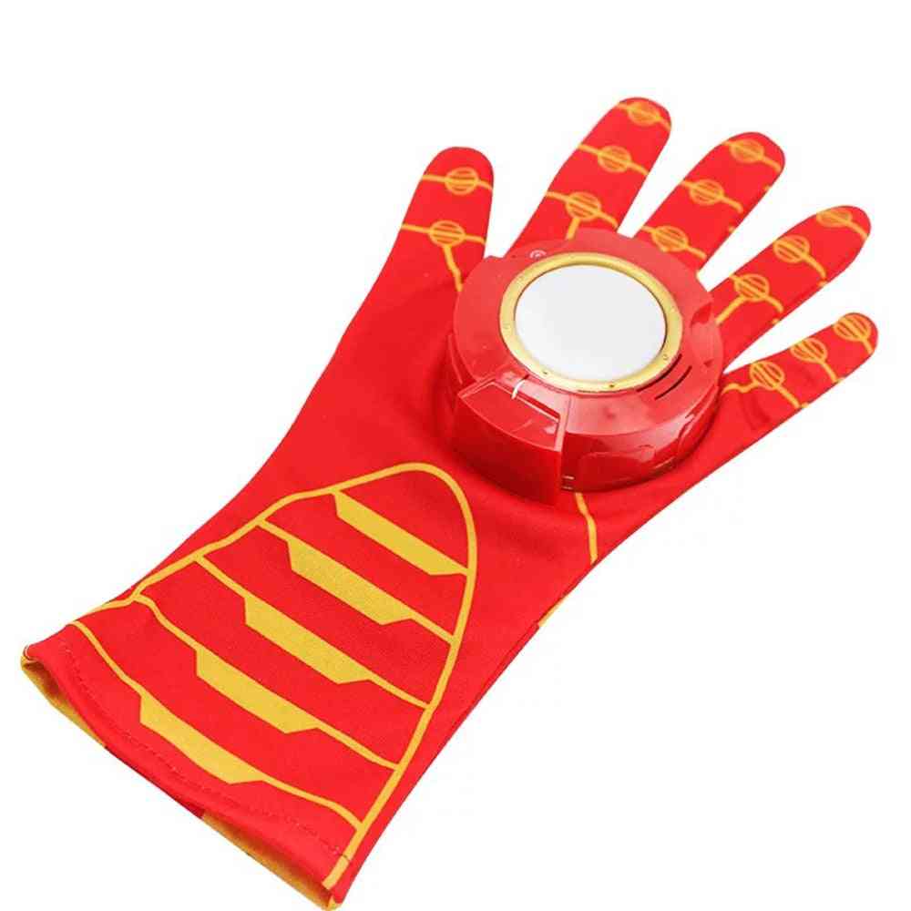 Cosplay Props Marvel Avengers Legends Anime Ironman Glove Light Sound Action Figure For Birthday (no Box)