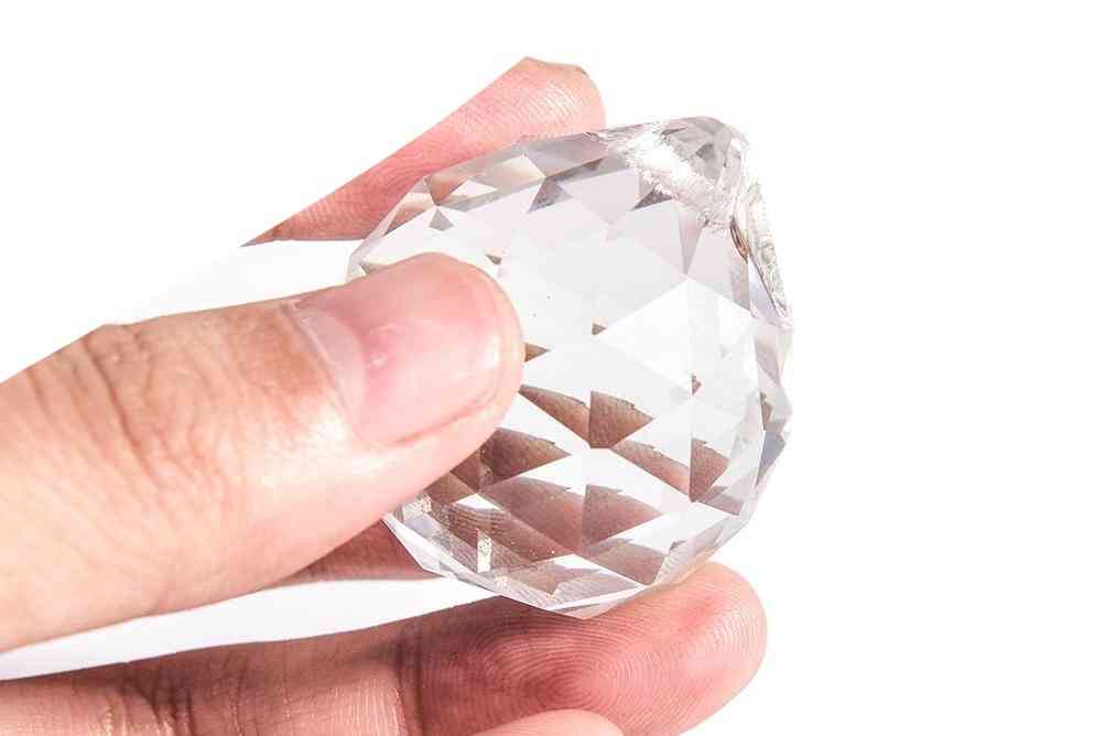 Prisma a sfera di cristallo trasparente 20/30 / 40mm per la decorazione domestica