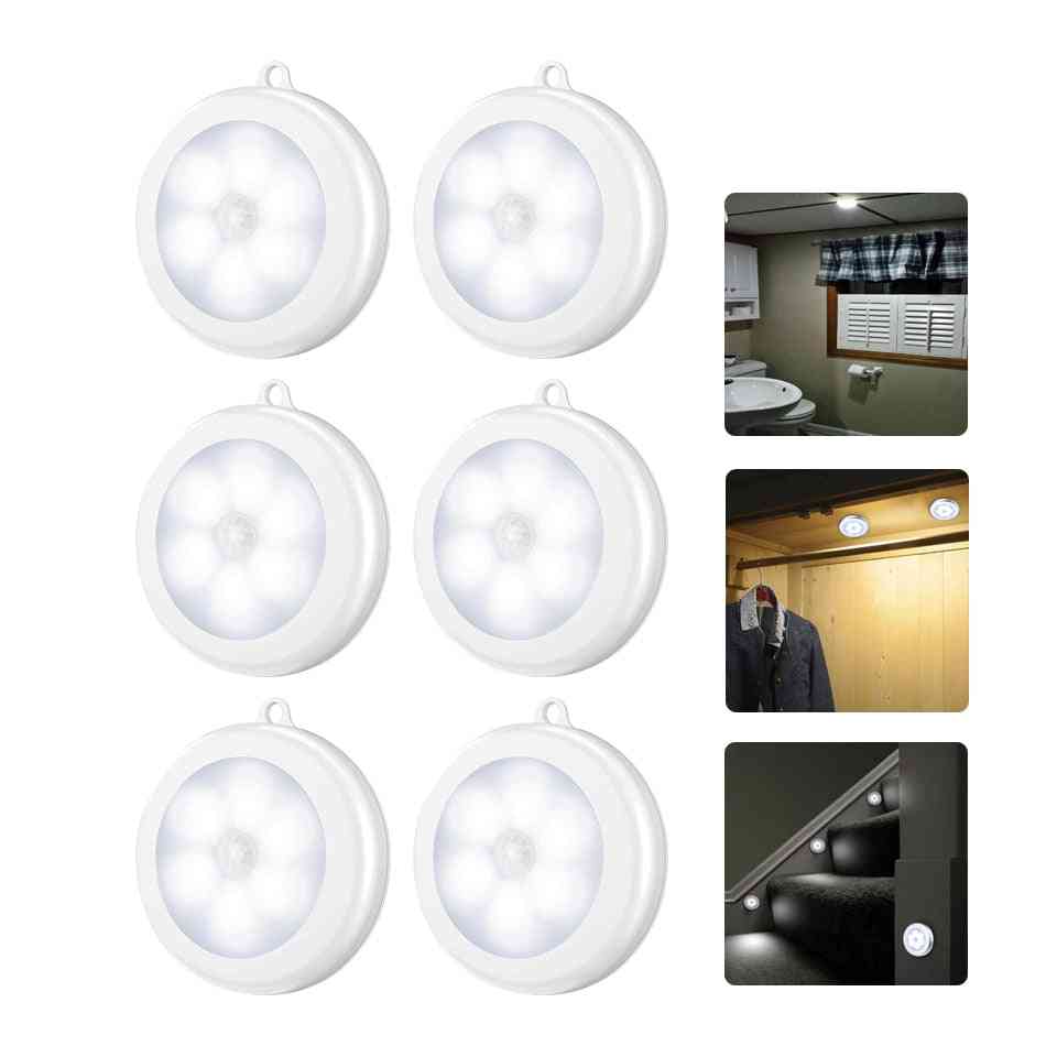 Leds Pir Motion Sensor Light -cupboard Wardrobe Night Lamp
