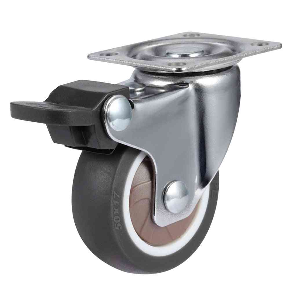 Heavy Duty Castor Wheel, Non-slip Mute Chair Swivel Furniture Office Replacement Brake Roller