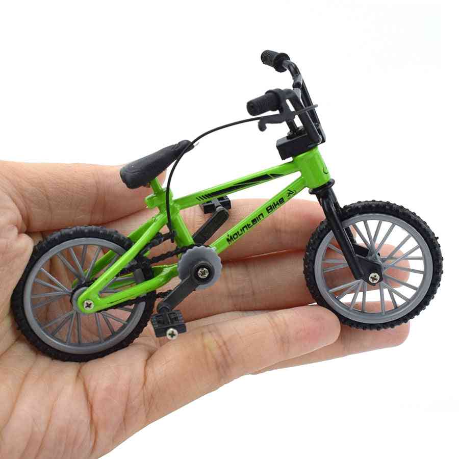 Finger Bmx Bike For - Mini Bike With Brake Rope Alloy Bmx Functional Mountain Bicycle Model For