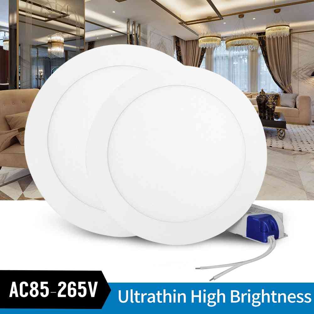 110v/220v Ultrathin Led Downlight, Round-panel Light Led Ceiling, Grid Lamp Lighting
