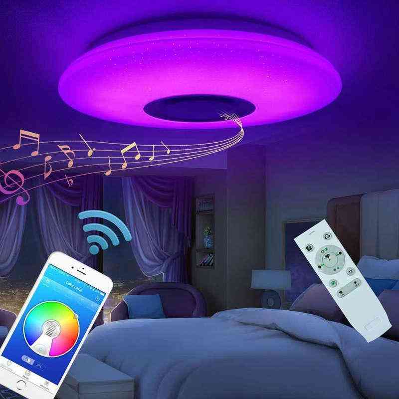 Ceiling Mount Led Light Lamp With Bluetooth Speaker