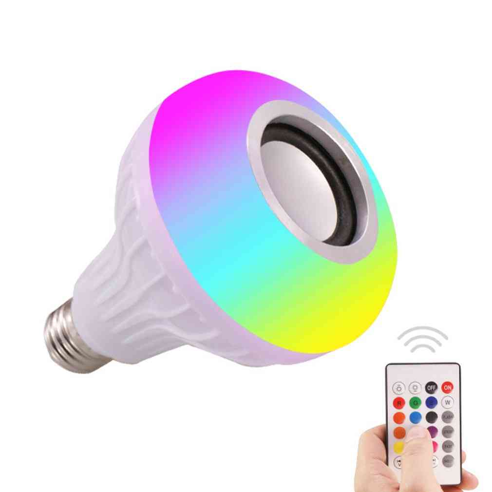 Smart Music Led Light Bulb With Remote Control Audio Player
