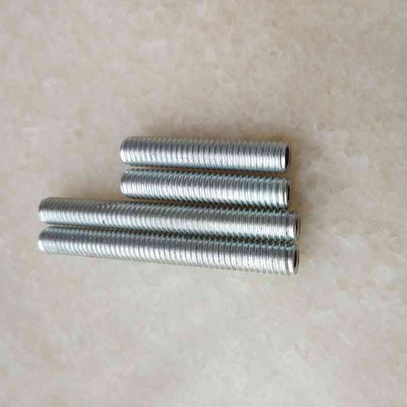 100pcs/lot 10-160mm Metric M6 Allthread Hollow Threaded Rod Tube Tooth-tube Diy Lighting-accessories