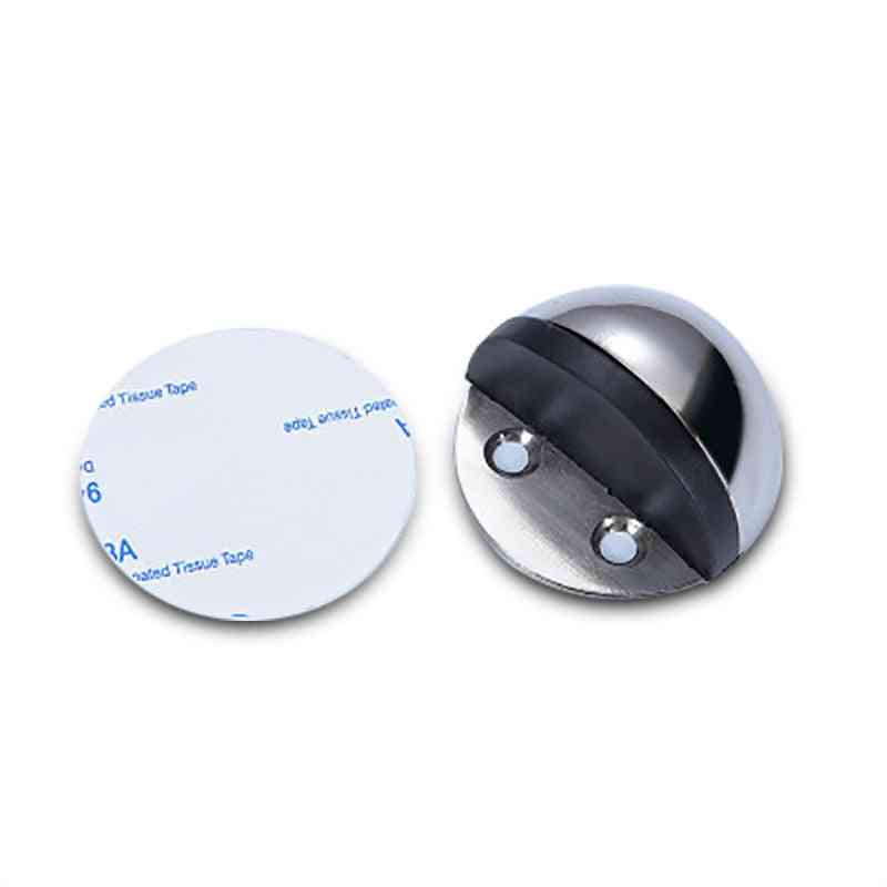 Stainless Steel, Rubber, Non Punching Stickers - Mounted Nail Free Door Stops