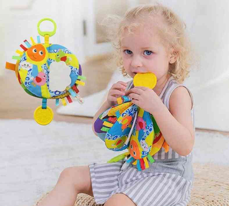 Baby pedagogiska leksaker - tygbok rasslande färgning tidiga lärande leksaker