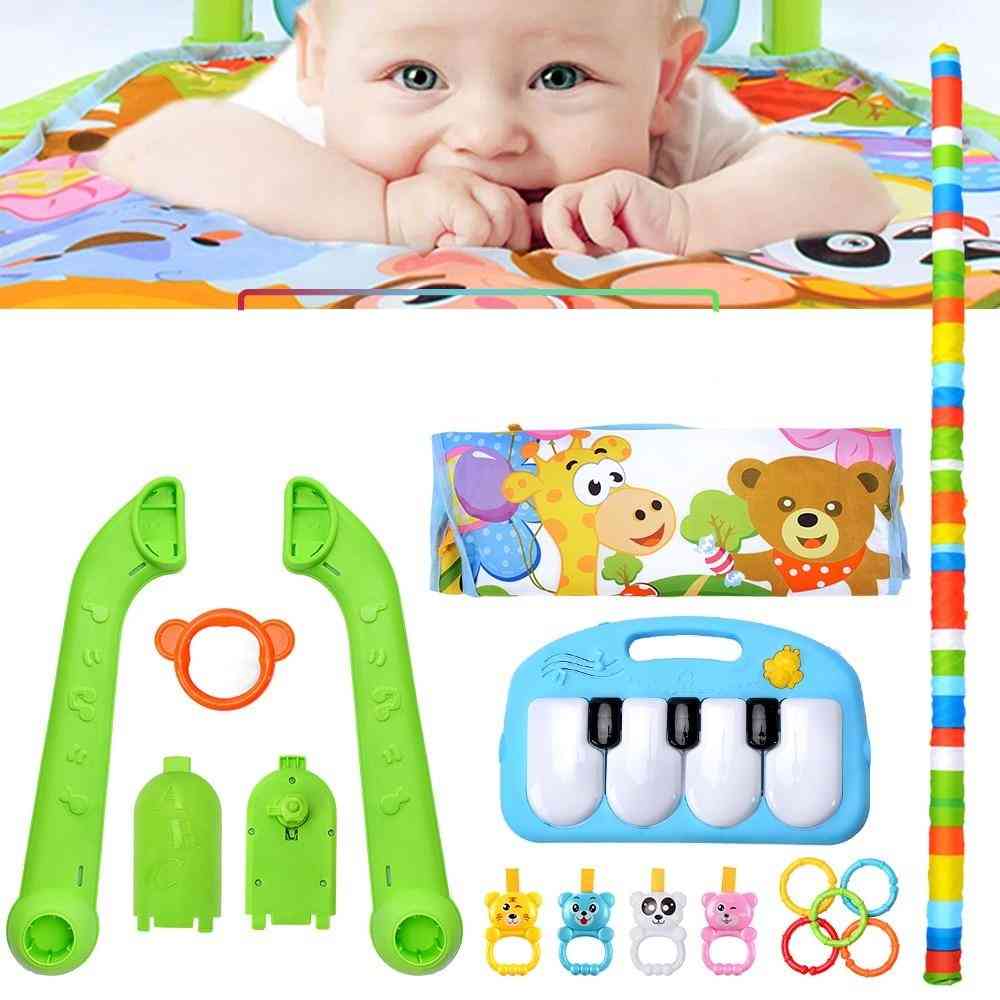 Baby Music Rack, Play Mat, Rug Puzzle Carpet With Piano Keyboard