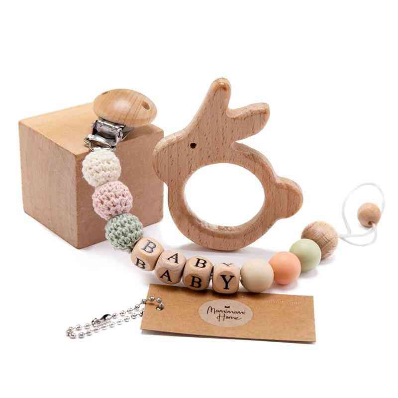 Wooden Pacifier Chains Beads For Baby