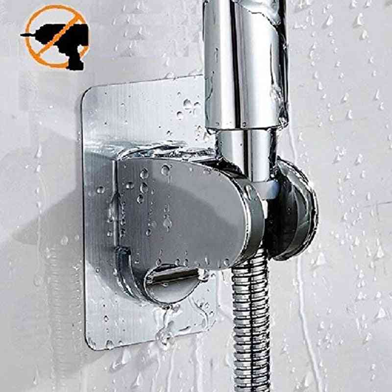 7-biegowy regulowany uchwyt ze stali nierdzewnej, samoprzylepny ręczny przyssawka, prysznic łazienkowy z górnym uchwytem