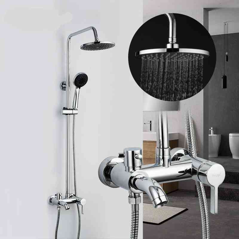 Round Shaped, Chrome Plated-rainfall Shower Faucet